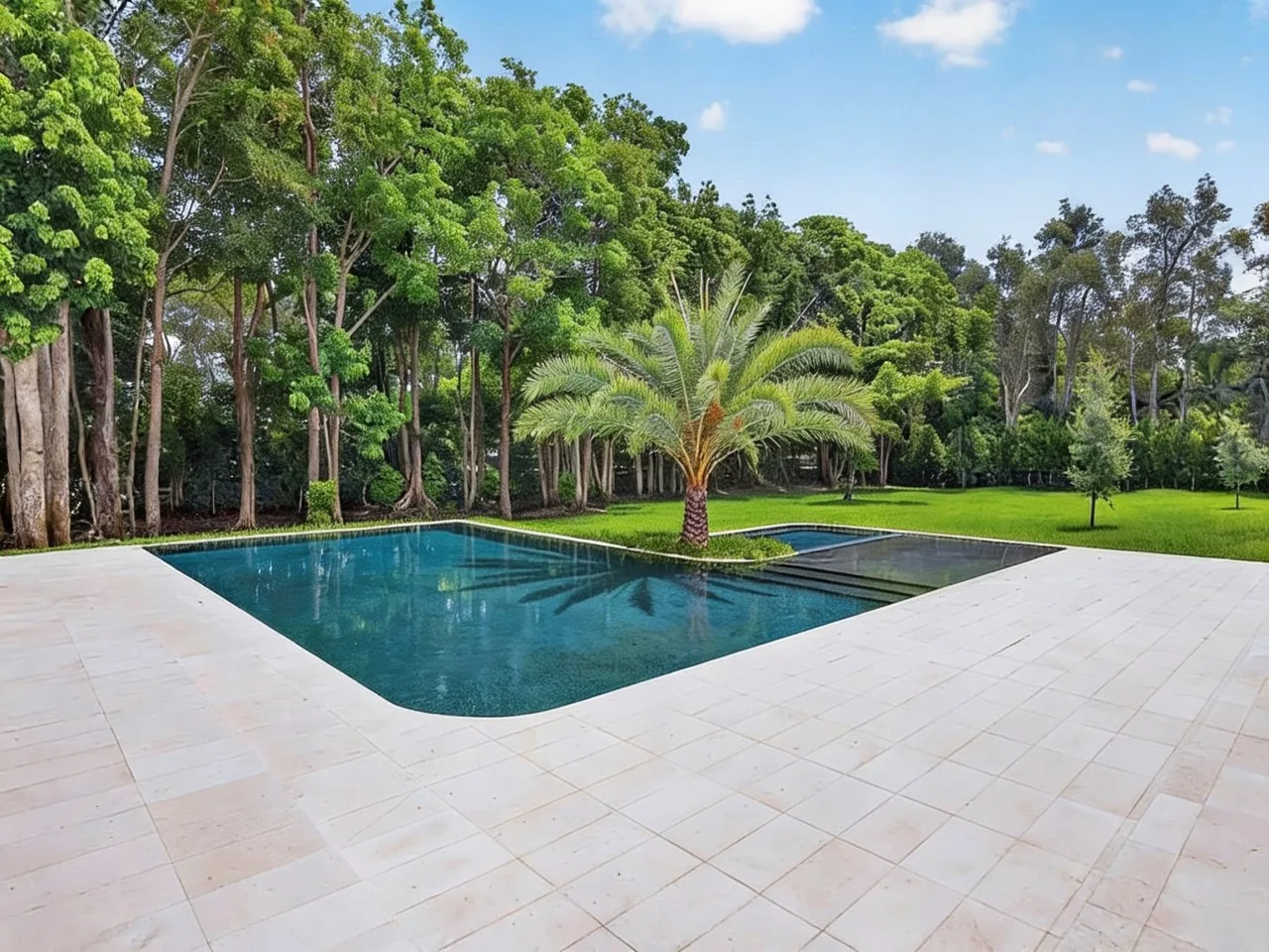 Miami launch venue with pool and outdoor gathering space